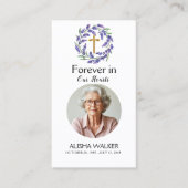 Carte de prière commémorative Lavender (Devant)