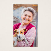 Carte de prière commémorative moderne simple (Devant)