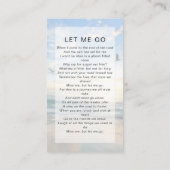 Carte de prière commémorative | Oiseaux océaniques (Dos)