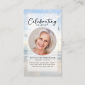 Carte de prière commémorative | Oiseaux océaniques (Devant)