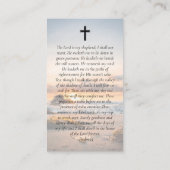 Carte de prière commémorative Oval Photo Beach Sun (Dos)