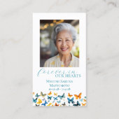 Carte de prière commémorative papillon - Retour Tu (Devant)