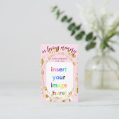 Carte de prière commémorative personnalisée (Debout devant)