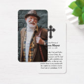 Carte de prière commémorative photo complète (Bureau)