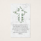 Carte de prière commémorative photo complète (Dos)