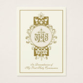 Carte de prière commémorative pour la première com (Devant)