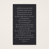 Carte de prière commémorative pour les funérailles (Dos)