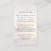 Carte de prière commémorative pour les funérailles (Dos)