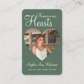 Carte de prière commémorative pour toujours dans n (Devant)