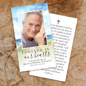 Carte de prière commémorative pour toujours dans n