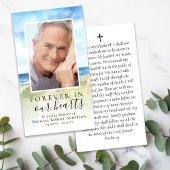 Carte de prière commémorative pour toujours dans n