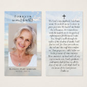 Carte de prière commémorative pour toujours dans n (Devant & derrière)