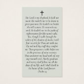 Carte de prière commémorative pour toujours dans n (Dos)