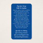 Carte de prière commémorative Premium Patriotique  (Dos)