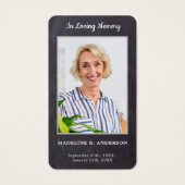 Carte de prière commémorative Premium Rustic Photo (Devant)