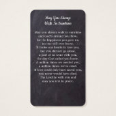 Carte de prière commémorative Premium Rustic Photo (Dos)