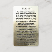 Carte de prière commémorative Psalm 23 Lake Reflec (Devant)
