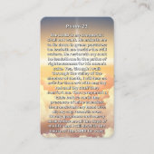 Carte de prière commémorative Psaume 23 Lumière Cé (Devant)