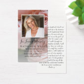 Carte de prière commémorative rose (Bureau)