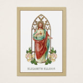 Carte de prière commémorative Sacré-Coeur Jésus (Devant)