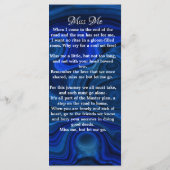 Carte de prière commémorative Signet funéraire Pho (Dos)