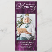 Carte de prière commémorative Signet funéraire vio (Devant)