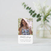 Carte de prière commémorative simple photo (Debout devant)