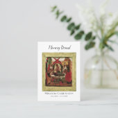 Carte de prière commémorative simple photo et icôn (Debout devant)