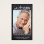 Carte de prière commémorative Slate Cross Photo (Devant)