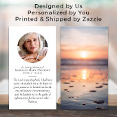 Carte de prière commémorative Sunset Ocean