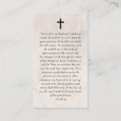 Carte de prière commémorative Wood Photo (Dos)