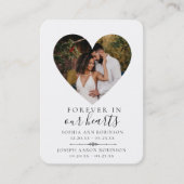 Carte de prière coriace commémorative en double ph (Devant)