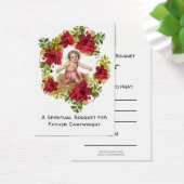 Carte de prière de bouquet spirituel de Noël pour  (Bureau)