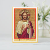 Carte de prière de communion spirituelle (Debout devant)