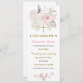 Carte de prière de fille de confirmation personnal (Devant / Derrière)