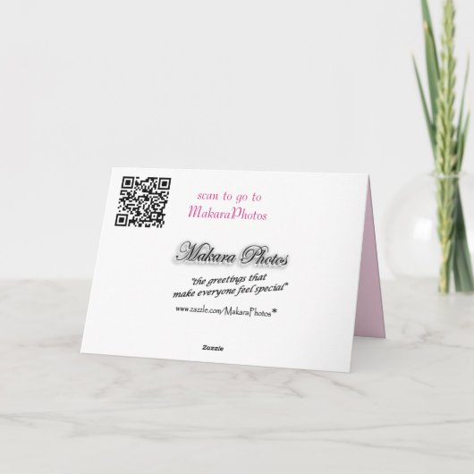 Carte de prière de fleur de pommier - ou pour tout (Dos)