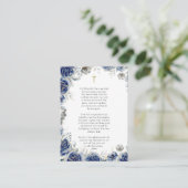 Carte de prière de grossesse catholique Vierge Mar (Debout devant)