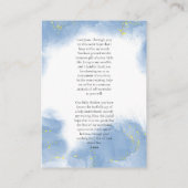 Carte de prière de grossesse de la Vierge catholiq (Dos)