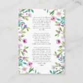 Carte de prière de grossesse Fleurs de printemps c (Devant)