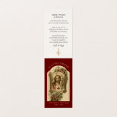 Carte de prière de Jésus aux funérailles catholiqu (Extérieur déplié)