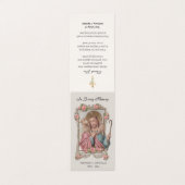 Carte de prière de Jésus aux funérailles catholiqu (Extérieur déplié)