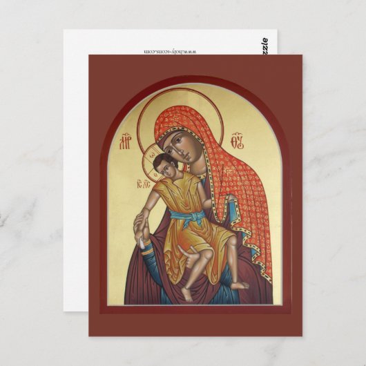 Carte de prière de la Mère de Dieu Kykkos (Devant / Derrière)