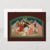 Carte de prière de la Nativité du Christ (Devant / Derrière)