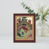 Carte de prière de la Nativité du Christ (Debout devant)