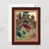 Carte de prière de la Nativité du Christ (Devant / Derrière)