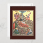 Carte de prière de la Nativité du Christ (Devant / Derrière)