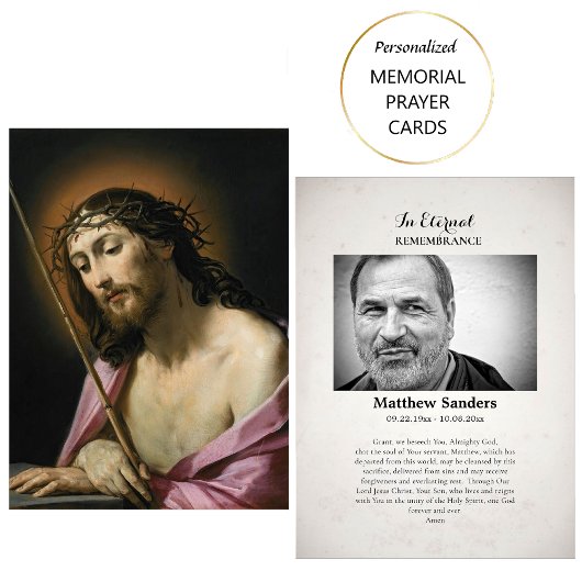 Carte de prière de la Passion du Christ pour les f