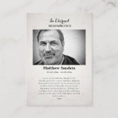 Carte de prière de la Passion du Christ pour les f (Dos)