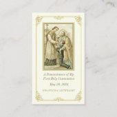 Carte de prière de la première communion catholiqu (Devant)