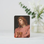 Carte de prière de l'apôtre Saint-Jean (Debout devant)